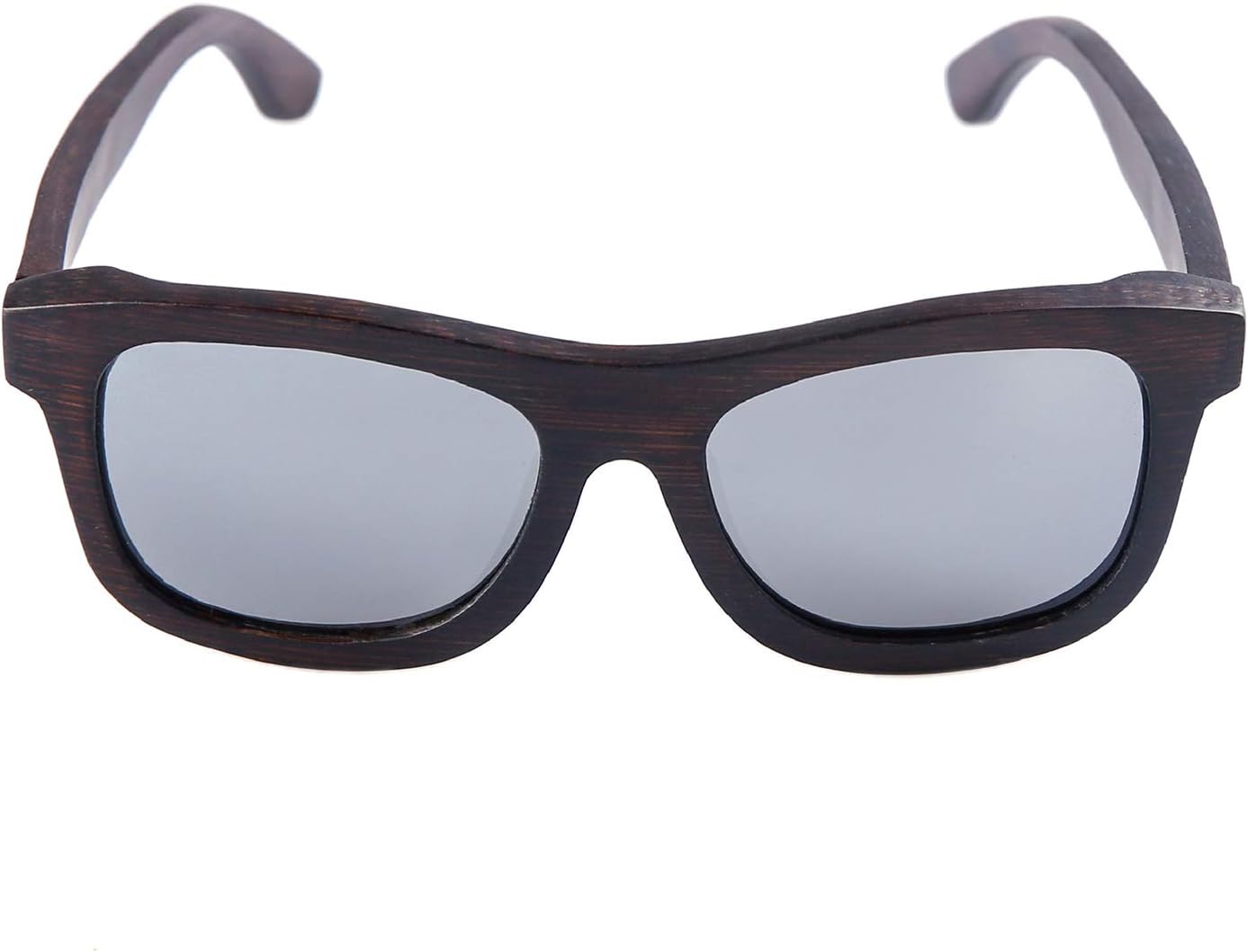 Vanmay Handcrafted Polarized Bamboo Sunglasses Wood Retro Eyewear Wayfarer Floating Sunglasses Brown Frame Driving Sunglasses