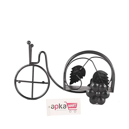 Apkamart Hand Crafted Iron Napkin Holder & Tissue Stand - Rickshaw Design