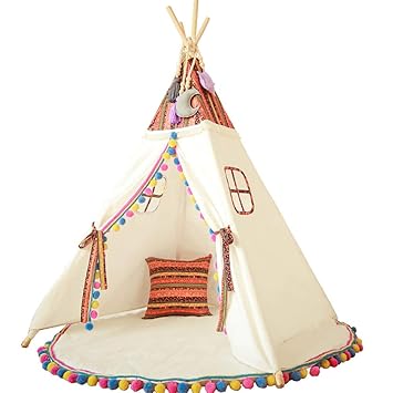 Amazon Com Qfgty Kids Teepee Tent Large Indoor Outdoor Teepee