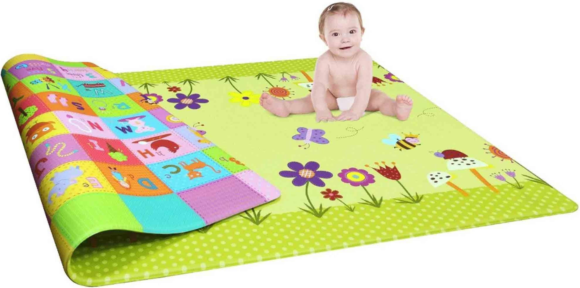 DOMENICO Fantasy Baby's Waterproof Play Mat (120 X 180 cm, Colour May Vary)