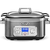 De'Longhi Livenza 7-in-1 Multi-Cooker Programmable SlowCooker, Bake, Brown, Saute, Rice, Steamer & Warmer, Easy to Use and Cl