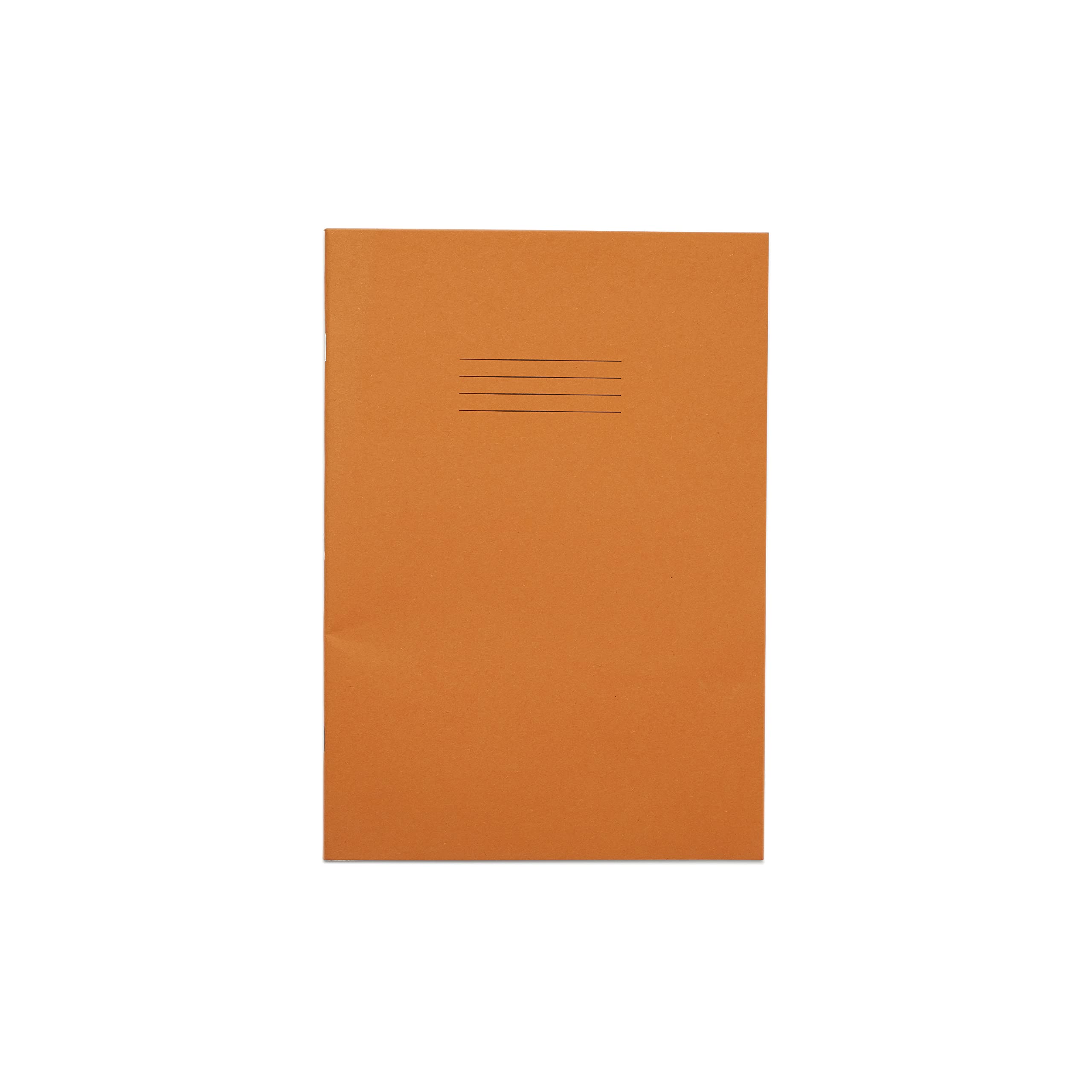 Rhino Stationery Exercise Book | A4 | 80 Page | 5mm Squared Exercise Book | Orange | Learning Resources | School Books | Pack of 1