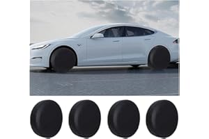 BESULEN Tire Covers 4 Pack, Oxford Wheel Covers for RV Truck SUV Trailer Camper, Waterproof Anti-UV Sun Tire Protectors, Universal Fit 21-23 Inch Tire Diameter, Travel Spare Wheel Covers