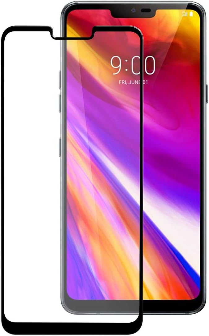 Melkco LG G7 ThinQ / G7+ ThinQ Screen Protector, LG G7 ThinQ / G7+ ThinQ Full Coverage 3D Curved Tempered Glass,Bubble Free Install, Anti Scratch, Anti Fingerprint, HD Clear