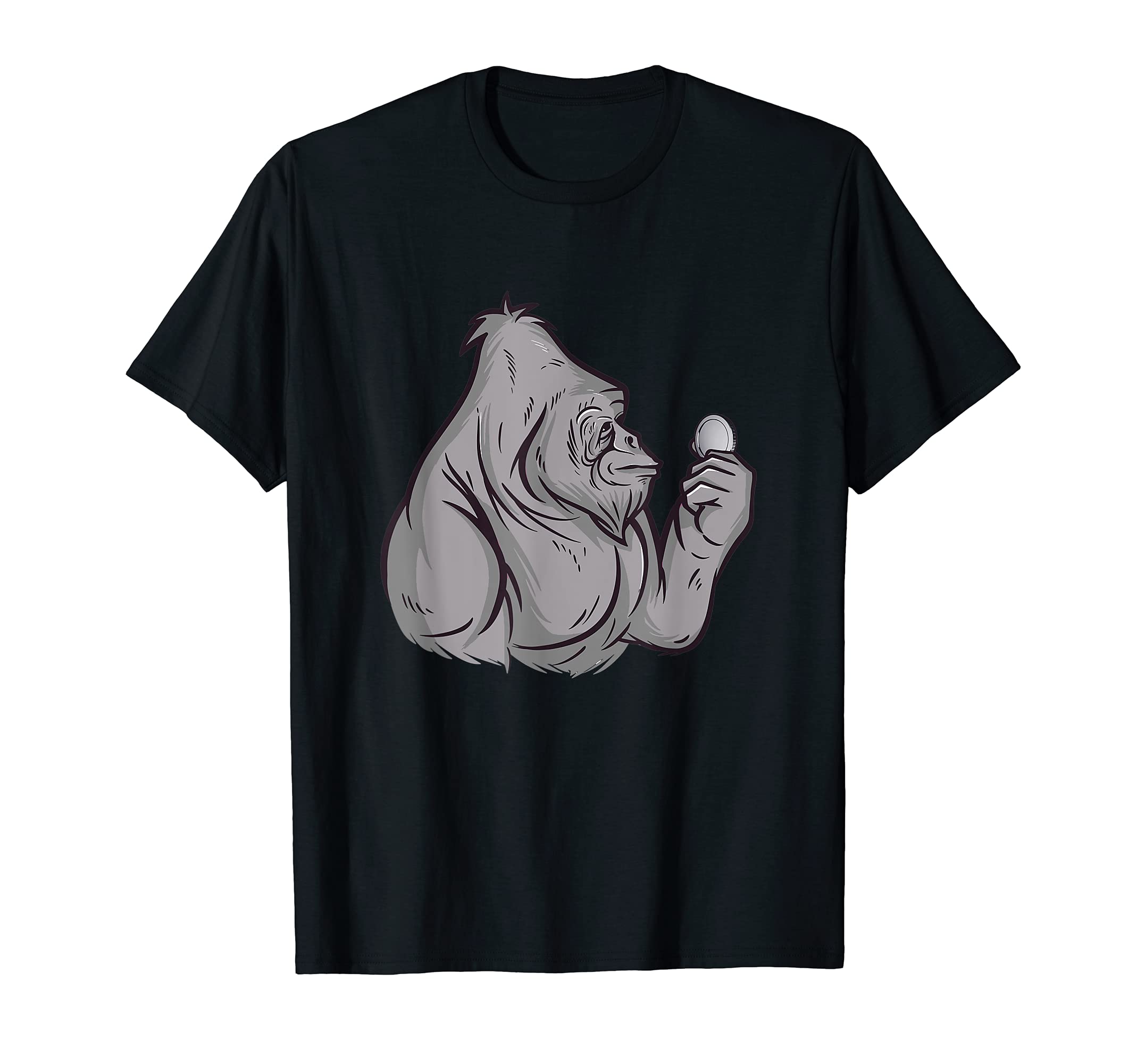 Silverback Ape Walstreetsilver Stacker Silver Coin T-Shirt