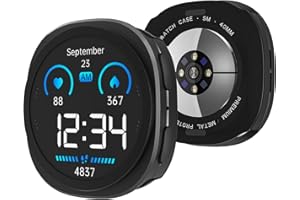 SDOCEBF 3 in 1 Metal Case for Samsung Galaxy Watch 8 Screen Protector 40mm, Ultra-Thin Aluminum Protective Bumper with Back C