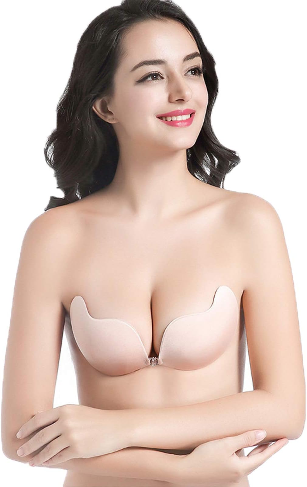 YLOVAN Strapless Pushup Bra Self Adhesive Invisible Backless Sticky Bras 2 Packs
