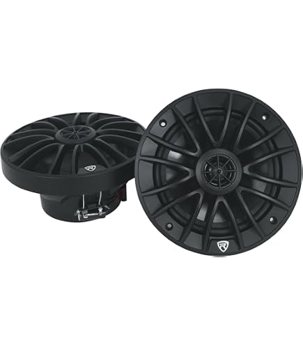 🔊 Par De Altavoces Marinos De 6.5" Enrock 180W 2 Vías – Resistentes Al Agua, Fibra De Carbono, Sonido Potente