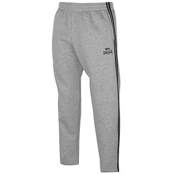 Lonsdale Herren 2 Streifen Jogginghose Kordelzug Taschen