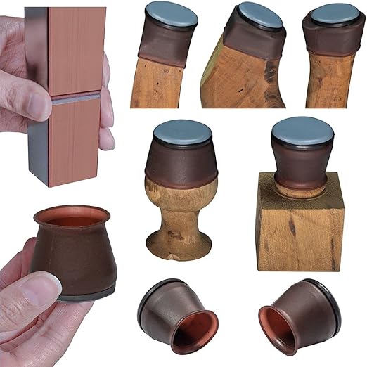 Chair Leg Sliders for Carpet, Sliders and Elastic Silicone Combination