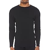 Men's Midweight 100% Merino Wool Crew Long Sleeve Shirt - Anti Odor - Hiking Base Layer - Active Wear Undershirt