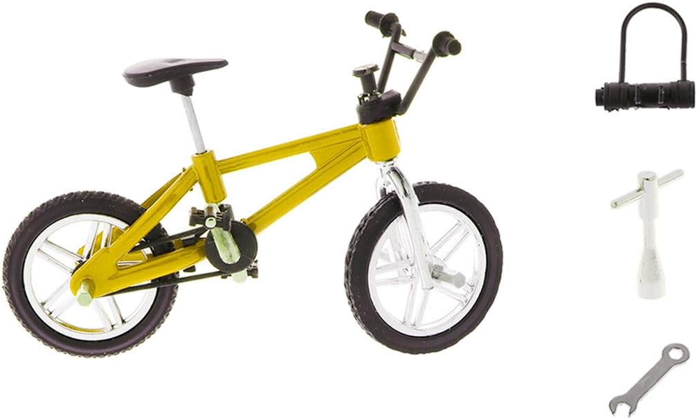 Hot 1/24th Miniature Mountain Bicycle Toy Diecast Finger Bike Board