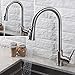 BHQ 1006 Kithcen Sink Faucet, Modern Stainless Steel Single Handle Single Hole Pull Out Spray , Pull Down Faucets , Brushed Nickel ASI