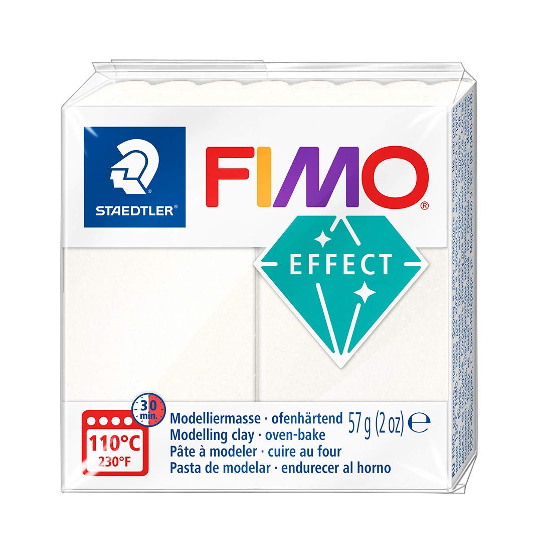 STAEDTLER Fimo Effect 8020-08 Oven Hardening Modelling Clay 57g - Mother of Pearl