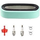 Air Filter with Pre Filter + Fuel Filter + 2Pcs Spark Plug Replace Craftsman 394019S 394019 917256660 917251360 917251470 917251472 917256360 917256370 917256680 917256570 Lawn Tractor