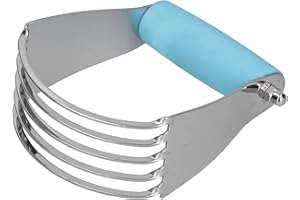 Pastry Cutter, Pastry Blender Professional Anti Rust Durable with A Comfortable and Soft Handle for Kitchen(Blue) Useful and 