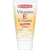 De La Cruz Vitamin E Cream 10,000 IU Moisturizer, 2.6 oz Tube (74 g) | Vitamin E 10,000 IU, Face Moisturizer, With Fragrance, Allergy Tested, Dermatologist Approved, Non-Comedogenic