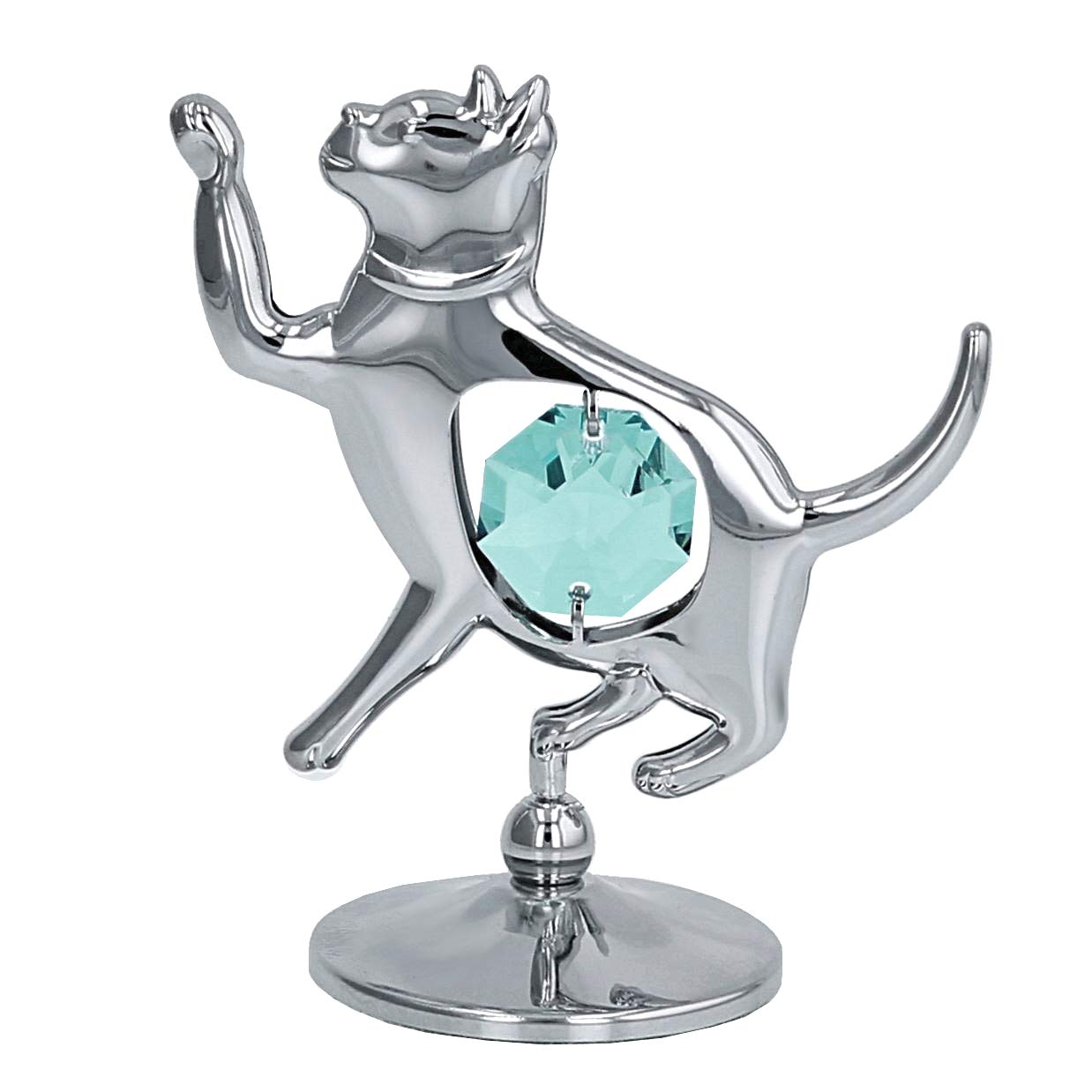 Crystocraft Cat Ornament with crystals from Swarovski ®