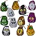 JOYIN 72PCS Halloween Drawstring Goody Bags, Halloween Treats Bags, Trick or Treat Bag, Goodie Candy Gift Bag Bulk for Kids Trick or Treating, Party Favors Supplies, 12 Designs Classroom Gifts Prizes