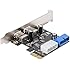 XCSOURCE Desktop PCI-E to USB 3.0 Expansion Card With Interface USB 3.0 Dual Ports 20-pin Front Connector For Windows XP / Vista / 7 / 8 / 10 AC328
