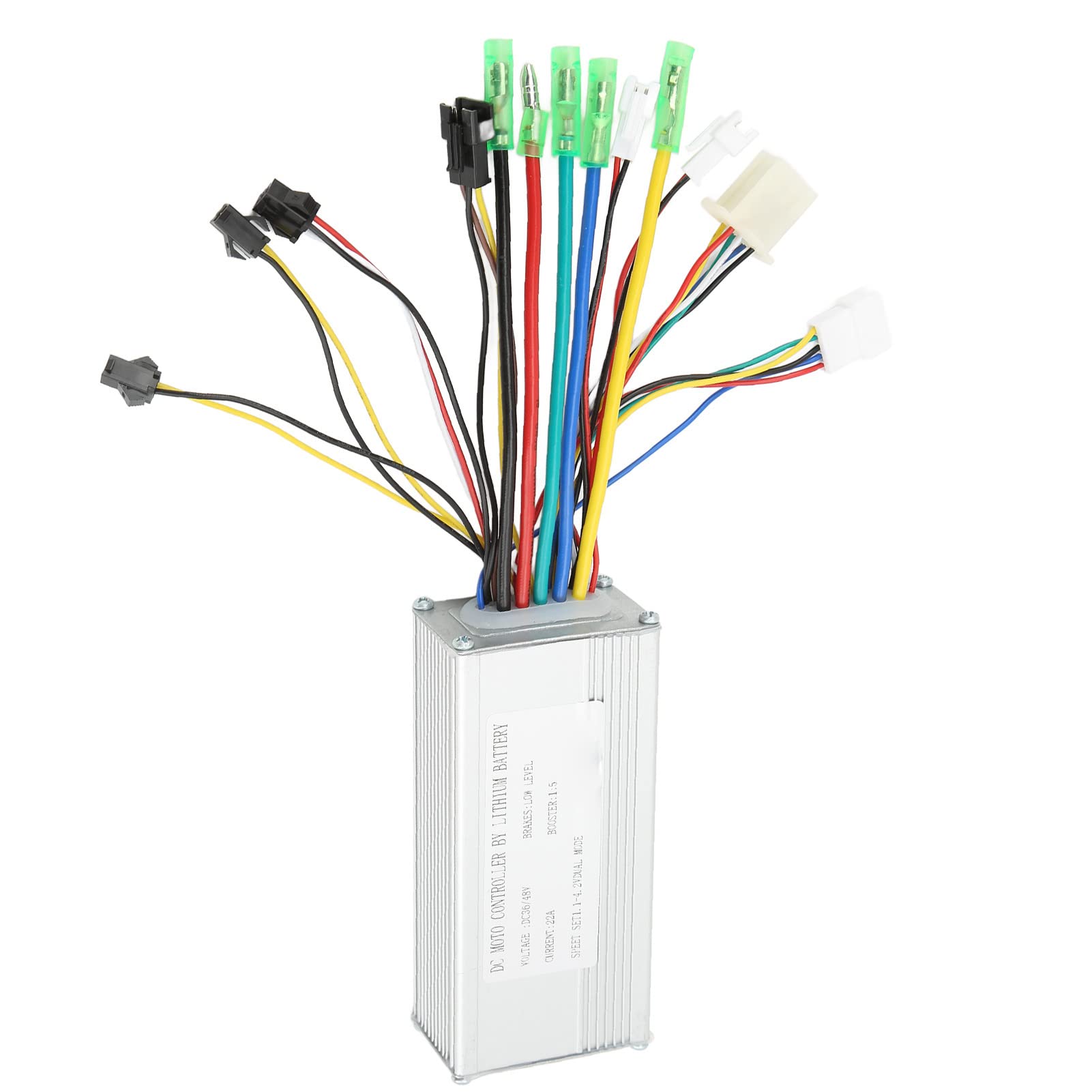 RiToEasysports Electric Bicycle Brushless Controller, 36V 48V 500W Electric Bike Motor Control Box Modified Parts with Lamp Wire E-Bike Conversion Accessories