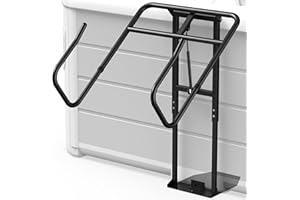 HOLYMUSS Premium Hydraulic Hot Tub Cover Lift, Upgrade Adjustable U-Arms Spa Cover Lifter for Hot Tub Spas, Black