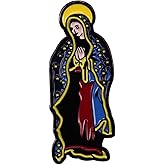 Holy Mother Virgin Mary Jesus Christ Christian 1.4" Enamel Pin Badge