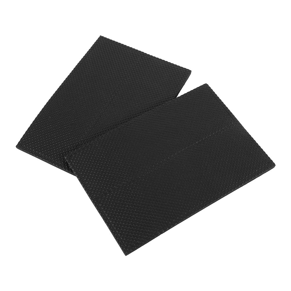 TRP Rubber Pads Black Self Adhesive, 4.5cmx14.2cm Non-Slip Furniture Feet Pads, 4pcs for Wooden Floor Protection with 0.4cm Thickness
