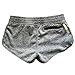 LETSQK Women's Sexy Yoga Booty Pilates Terry Running Sports Shorts Heathergrey M