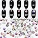 SS3 AB 1440pcs Crystal AB Color Super Shiny Nail Art Rhinestones Flat Back Non Hotfix Strass Stone 3D Nail Decorations Gems Accessories Manicure