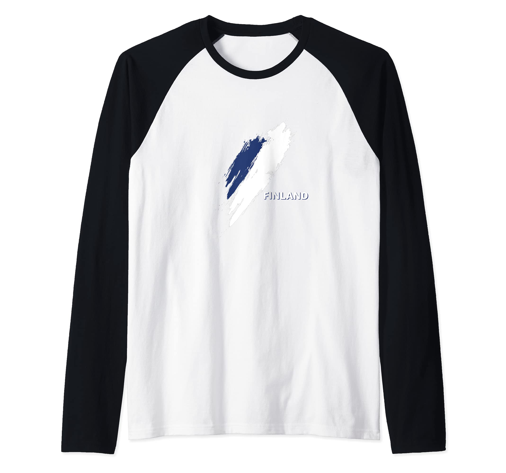 Flag Finland Raglan Baseball Tee