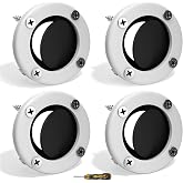 AIYOYOLIFE 2-7/8 inch Boat Scupper Drain Valve Kit Self-Bailing Cockpit Mountedt Valve, Rubber Flapper Valve and Gasket Replace#: 3876-3, Marine Scupper Transom with Retainer Ring, 16 Screws