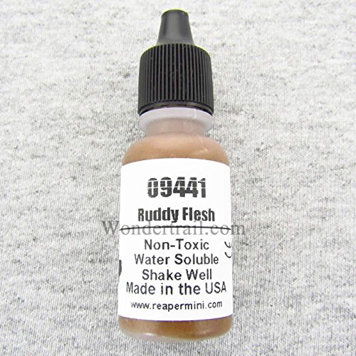 Ruddy Flesh Acrylic Reaper Master Series Hobby Paint .5oz Dropper Bottle Reaper Miniatures