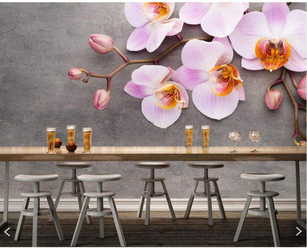 Pbldb Orchid Flowers Photo 3D Wallpaper Mural