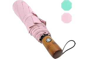 Pumi-geous Automatic Travel Umbrella Windproof Lightweight Strong Compact UV Protection Rain Umbrellas 8Ribs Collapsible Backpack Umbrella Suit For Adult