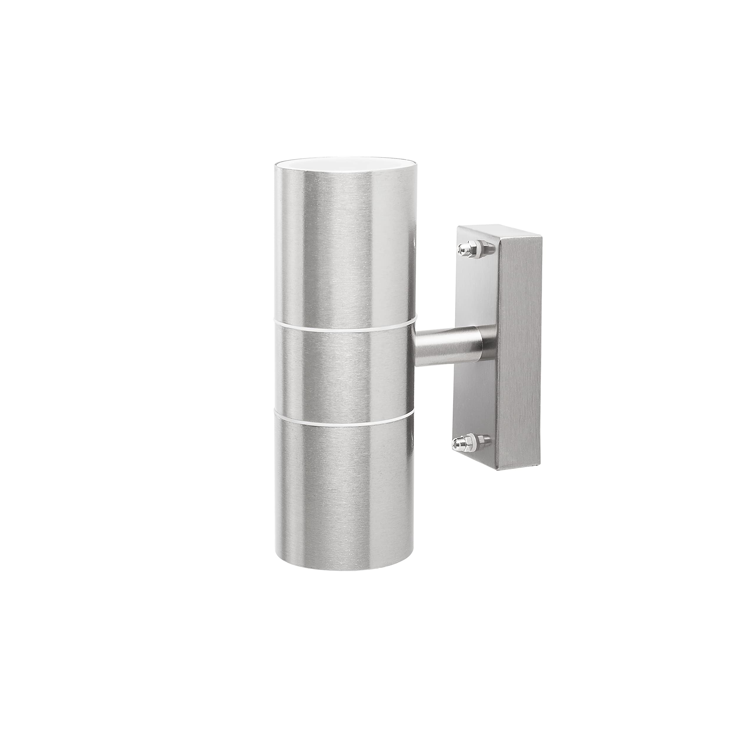 Smartwares Outdoor Wall Light, Shines Up and Down, Stainless Steel, GU10 Bulb Fittings, IP44 Protection Rating