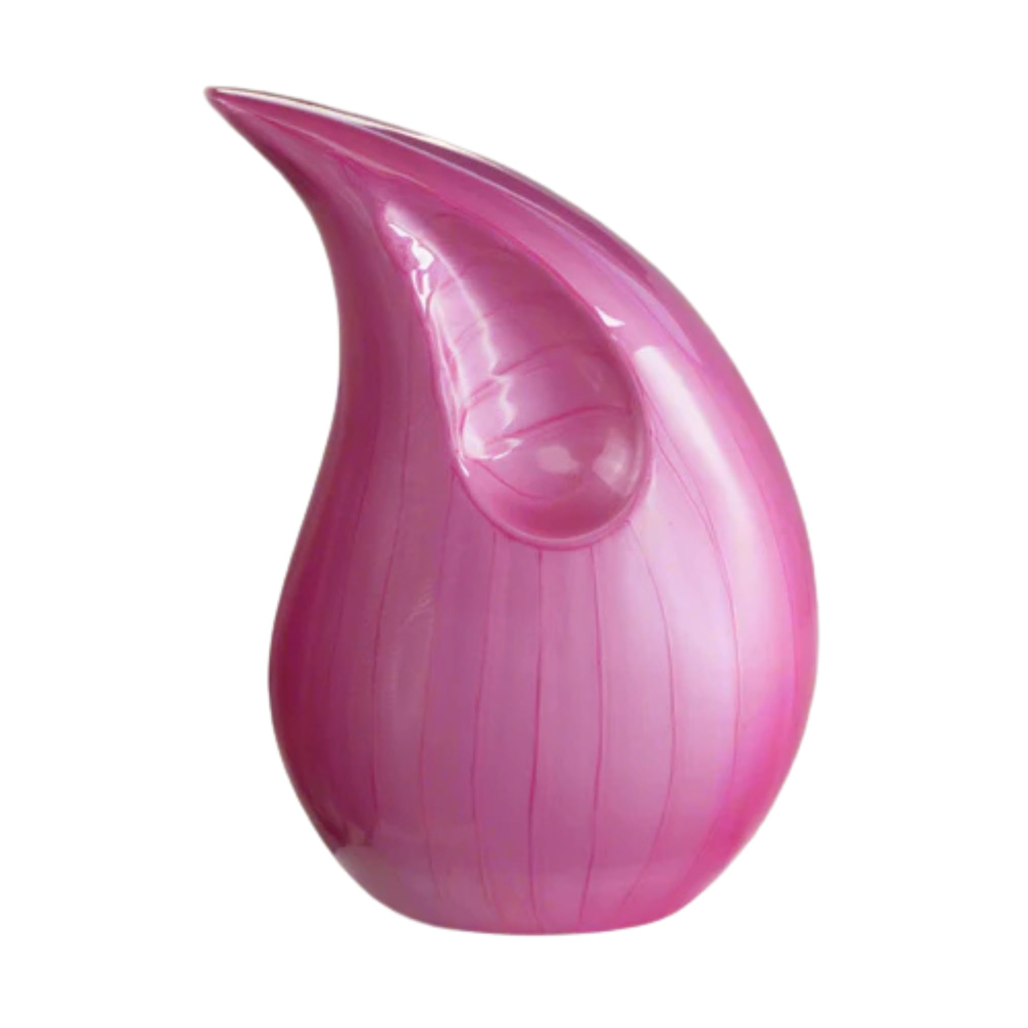 Royal Rapture Urn for ashes Cremation Memorial funeral Teardrop Jar Love Urns decorative Human Adult Child (Pink, 8") RT01-02