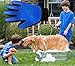 Pet Grooming Glove and Deshedding Glove Brush Best for Dogs & Cats Long & Short Fur Massage Tool with Enhanced Five Finger Design (1 Pair Blue)