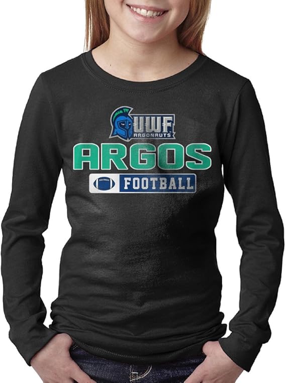 Kids University Of West Florida Argonauts Football Long Sleeve TShirts Black Clothing