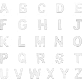 PH PandaHall 26pcs Alphabet A-Z Charms Shell Letter Beads Natural Freshwater Shell Beads Initial Charm Seashell Pendant for Valentine Cup Meaningful Gift Necklace Bracelet Earring Jewelry Making