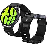 Spigen Rugged Band Designed for Samsung Galaxy Watch 7 44/40mm, FE 40mm, 6/5/4 44/40mm, Classic 6 47/43mm, 5 Pro 45mm, 4 Classic 46/42mm, 3 41mm, Active 1&2 Band - Matte Black