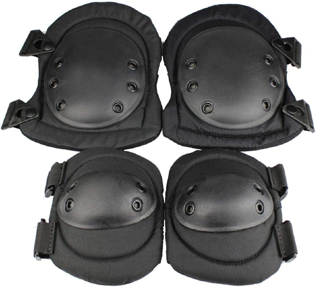 Koojawind Sports Protective Gear Set, Adults Teens Kids Knee Elbow Wrist Braces Pads Set, Knee Pads Set Wrist for Biking Skateboarding Cycling Bicycle Rollerblades