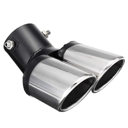 Exhaust Chrome Stainless Steel Car Rear Dual Exhaust Pipe
