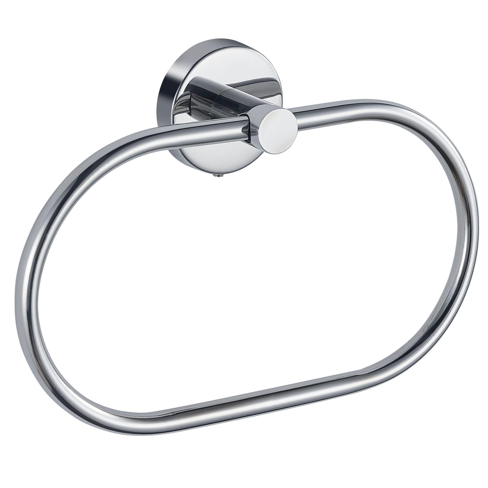 Towel Ring for Bathroom, Chrome Towel Bar Hangers Wall Mount, Stainless Steel Hand Towel Holder, Modern Round Towel Hanger by Eolax