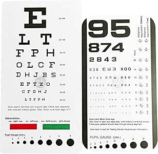 amazoncom emi rosenbaum and snellen pocket eye charts