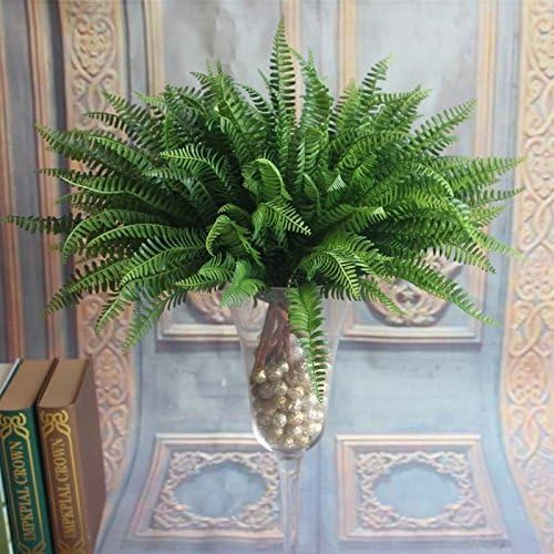 VEECOME Lifelike Large Silk Boston Fern Plant Green Grass Stylish for Home Decor