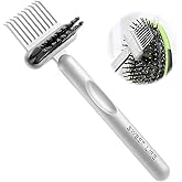 Hair Brush Cleaning Tool,2-In-1 Comb Cleaner,Portable Hair Brush Cleaning Tool,for Removing Hair and Dust,Suitable for Home and Hair Salon（Gray）