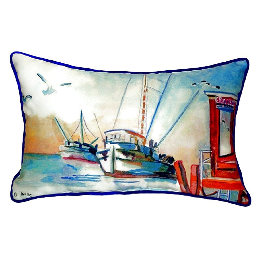 Amazon Com Betsy Drake Sn308 Shrimp Boat Small Indoor Outdoor