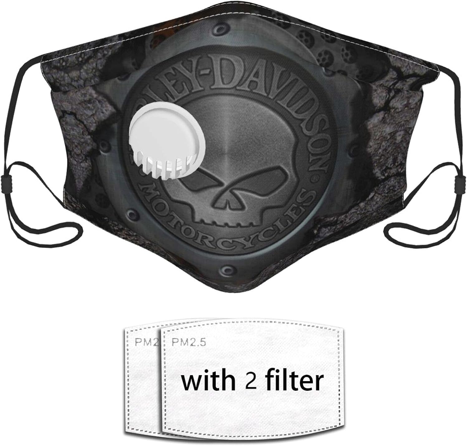 Harley Davidson Unisex Dust Mask Cotton Face Mask Washable Reusable