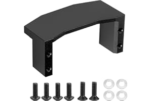 WEFEINO Aluminum Alloy RC Servo Mount Upgrade Parts for Tamiya TT02 TT02B 1/10 RC On Road Touring Car (Black)